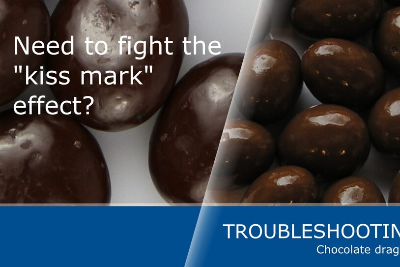 How to avoid the “kiss mark” effect on chocolate dragées