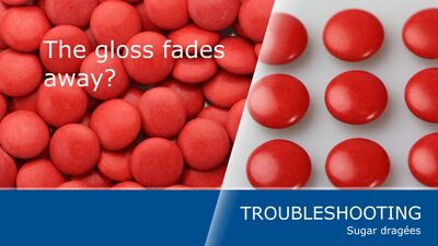 How to avoid fading of gloss with your sugar dragées 