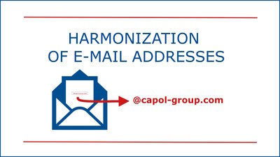 International harmonization of CAPOL e-mail addresses