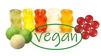 Vegan confectionery surface treatment